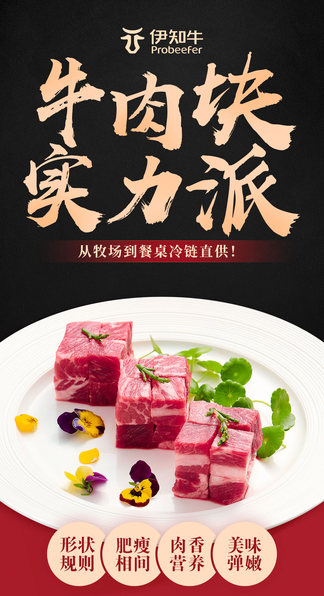 伊利·伊知牛精选牛肉块3斤袋装高清大图
