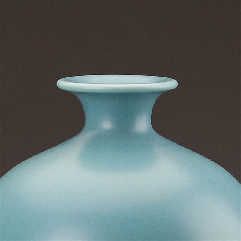 仿汝窑釉天蓝梅瓶精品仿古瓷器收藏品景德镇古董瓷器古玩复古摆件【价格