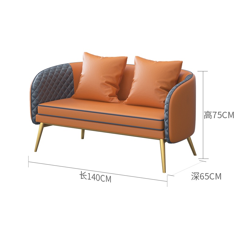 豫龙都沙发椅双人张高清大图