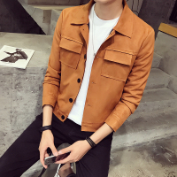 个红气质春夏 男士修身个性薄款外套港仔男生小码夹克男