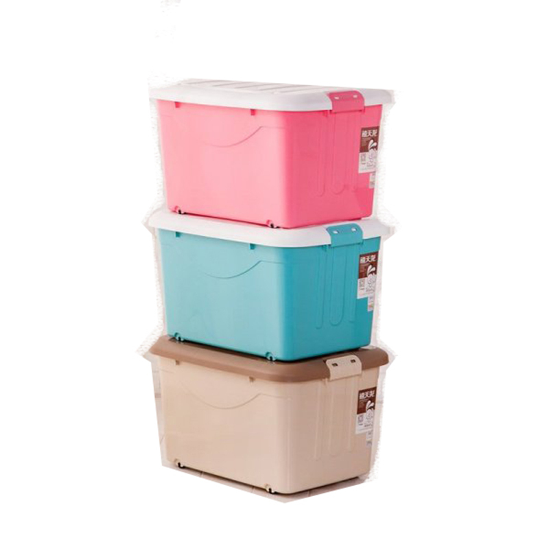 禧天龙 收纳环保抗压轮滑 储物箱 蒂 梵 红 60L 6137( 单位:个)