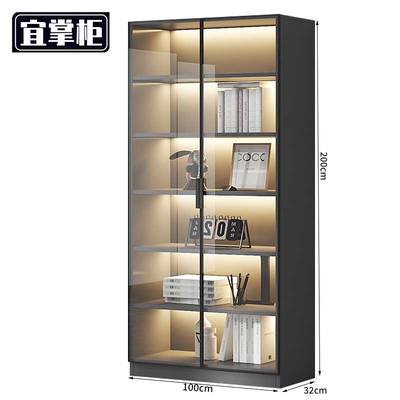 宜掌柜 单门 书柜 两门书柜1米 台