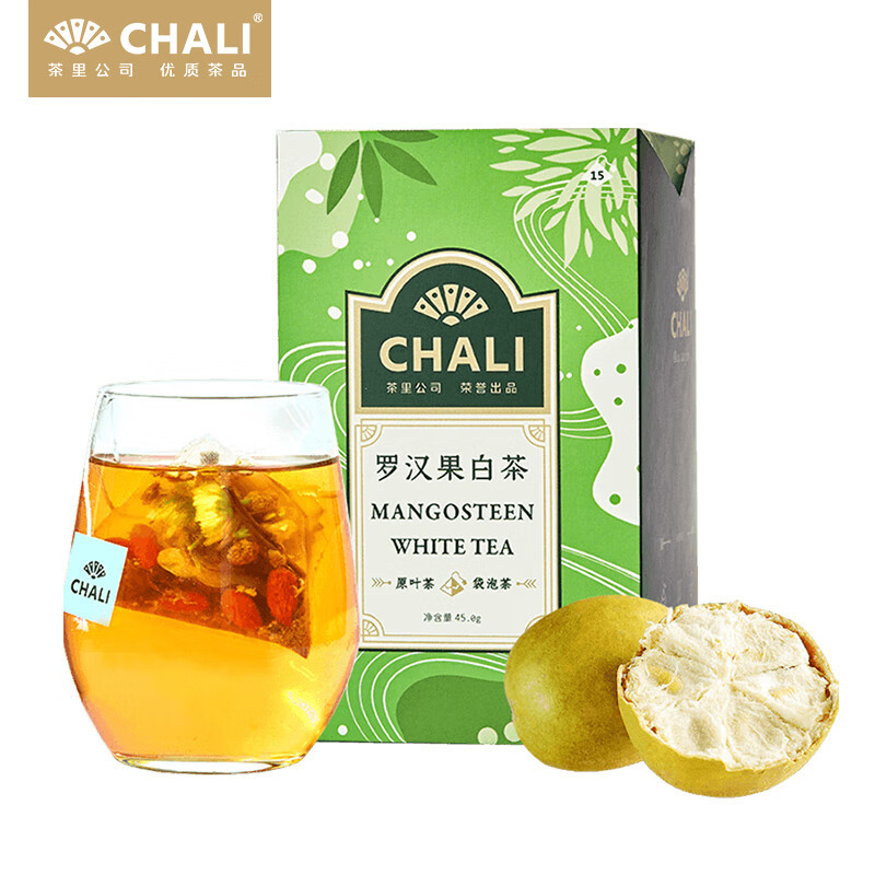 茶里罗汉果 白茶盒装45g高清大图