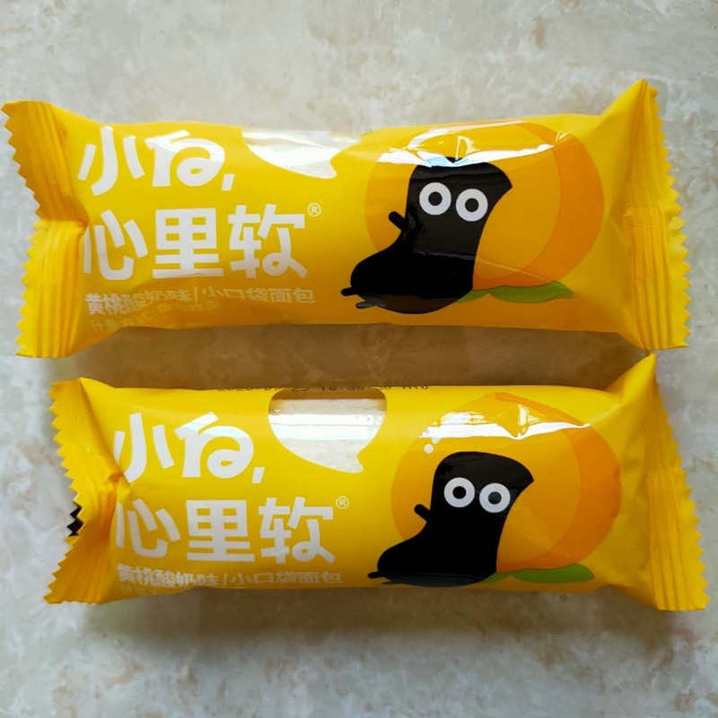 小白心里软 小口袋夹心面包(黄桃味)整箱4斤