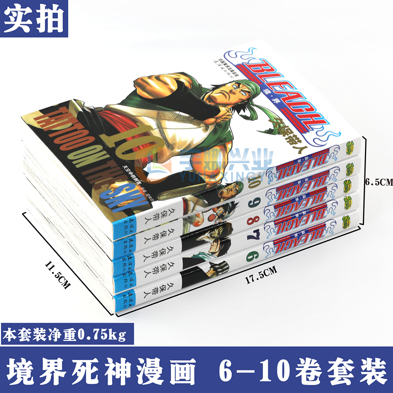 [正版] BLEACH死神境界6-7-8-9-10册 漫画 套装5册 [日]久保带人 境界死神漫画书日本经典动漫漫画高清大图