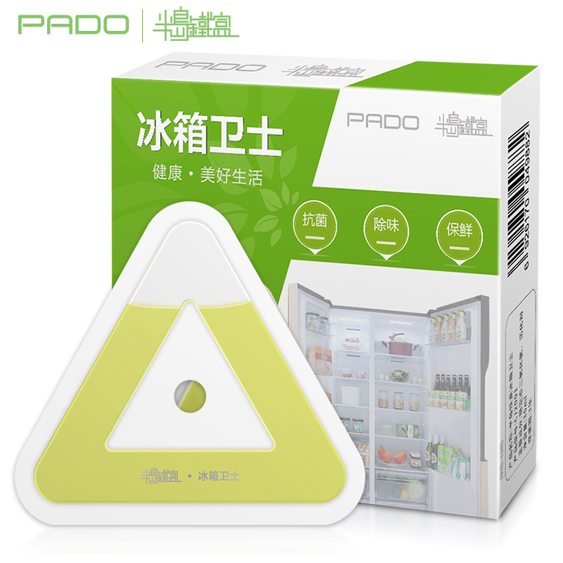 半岛铁盒(PADO)纳米缓释技术 绿宝佳 冰箱除味剂 抗菌保鲜去味剂盒装30ml