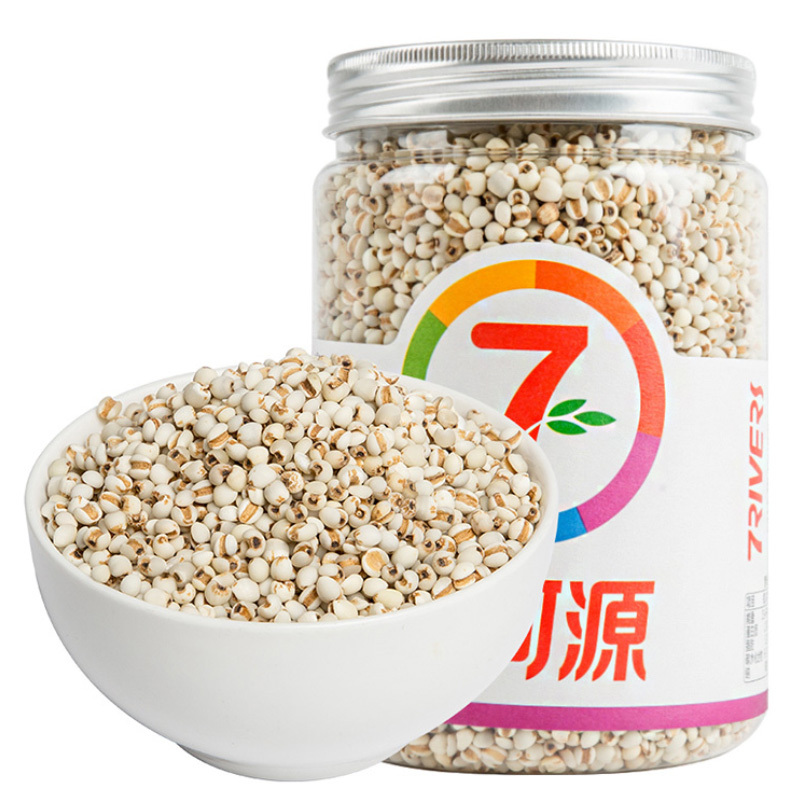 七河源有机薏仁米1kg 无添加 小粒薏米 东北 五谷 杂粮 粗粮 桶装 大米伴侣