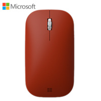 微软 Surface Mobile Mouse 波比红 便携蓝牙无线鼠标 金属材质滚轮 电池供电 支持手机 平板 笔记本