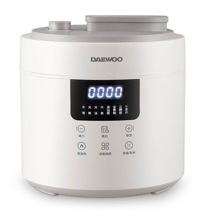 大宇(DAEWOO)电压力锅家用智能多功能4L高压电饭锅DYYL-4027 星云白