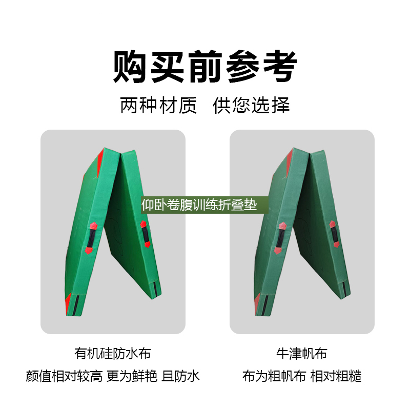 探仕狼 TSL-T211仰卧卷腹训练垫仰卧起坐折叠垫[牛津布两折叠] 5个装 200*100*10cm