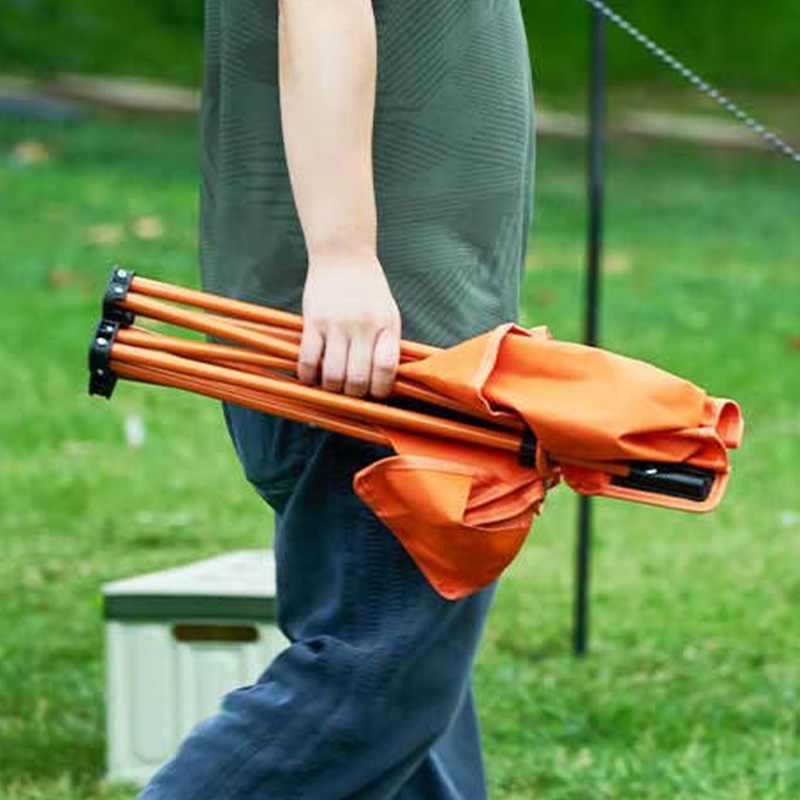 尚烤佳折叠椅经久耐用坐感舒适柔软耐磨结实稳固橙焰款LS-683高清大图