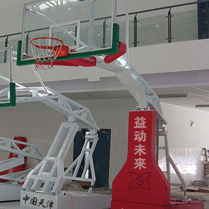 益动未来 YD-LQ4篮球架可升降标准比赛室内手动液压篮球架子图片
