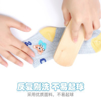 浪莎儿童袜子短筒男袜夏季款男童女童中大童薄夏季棉袜可爱青少年学生袜 欢乐熊 27-30码 脚长18-20cm 建议5-7