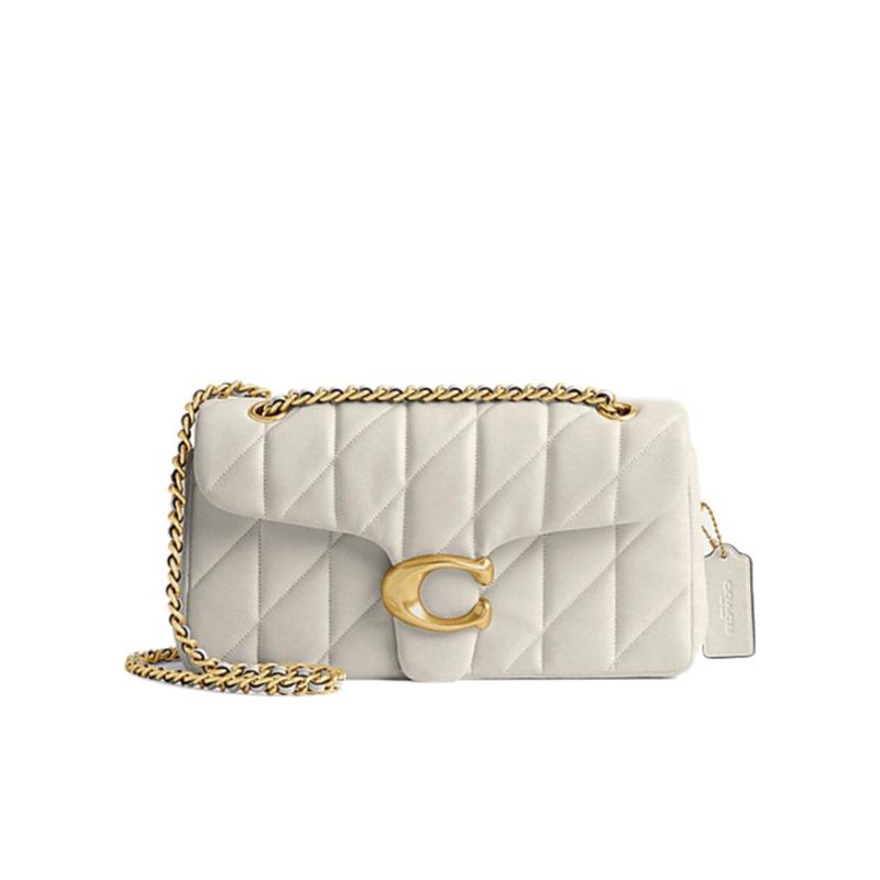 COACH蔻驰 新款商务女包经典款奶白色气质时尚小方包 CP150-B4HA