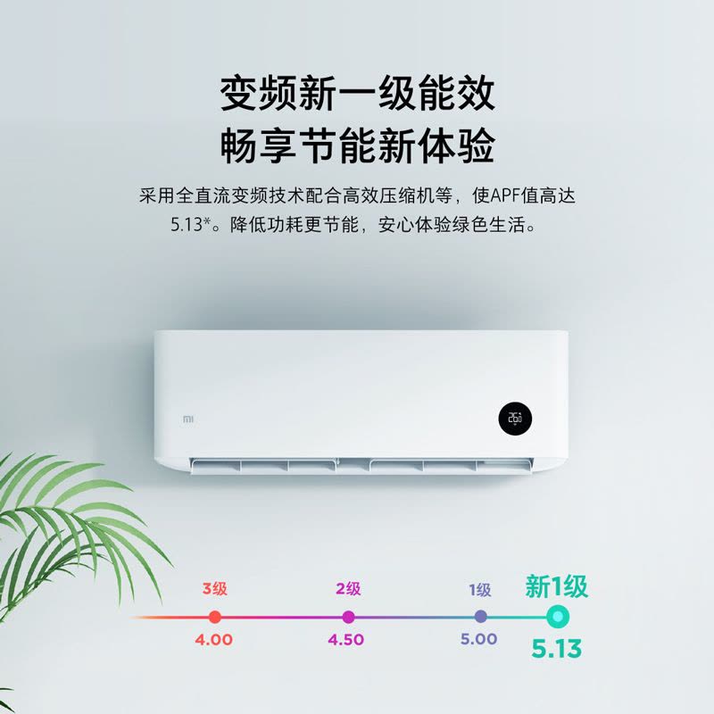 小米米家 大1匹空调挂机 新一级能效 变频冷暖 智能控制节能 巨省电 自清洁 家用 KFR-26GW/V1A1图片
