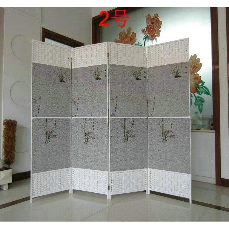 BONJEAN屏风隔断折屏简约现代卧室客厅移动推拉中式布艺屏风帘房间隔断墙