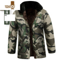YANXU迷彩大衣男冬季加厚冷库防寒中长保暖短款东北劳保大棉袄军棉大衣 165 大雁无帽子