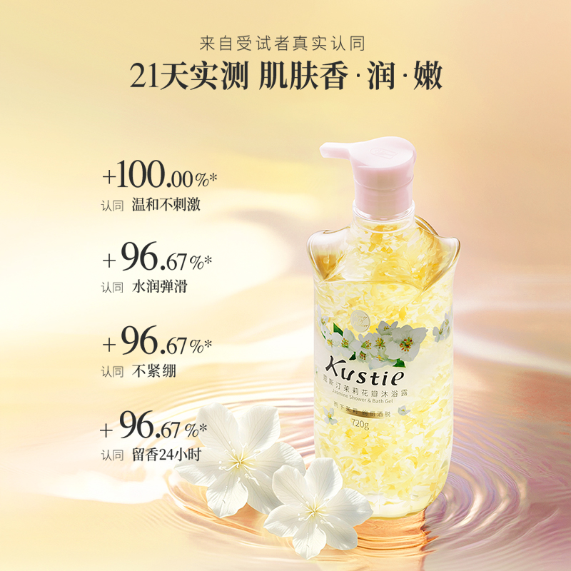 蔻斯汀茉莉花瓣沐浴露高清大图