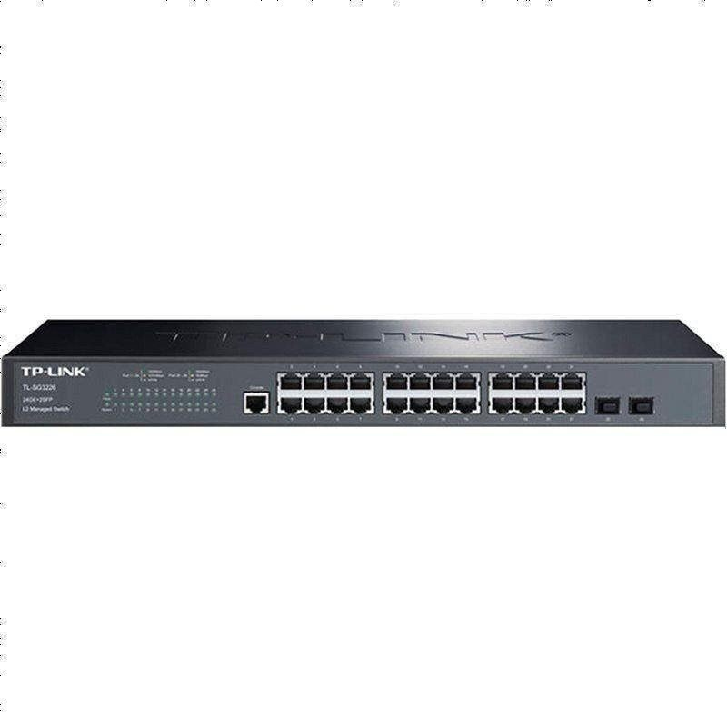 TP-LINK TL-SG3226 二层网管24口全千兆网络交换机以太网管理带光口企业级商用办公酒店宾馆网吧组网