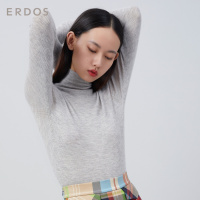 ERDOS 20通勤百搭女高领羊绒针织衫修身打底衫