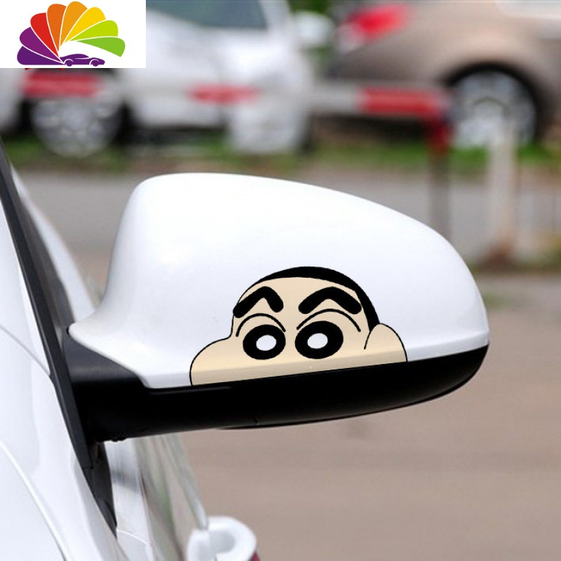 舒适主义可爱卡通动漫卡通小新搞笑车窗贴后视镜油箱盖汽车贴纸长度40
