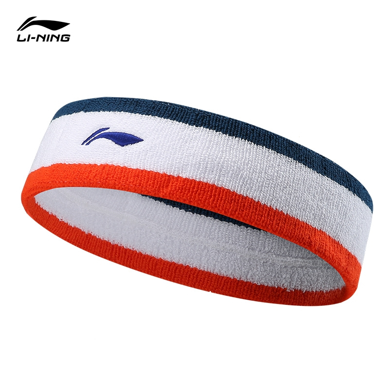 李宁(li-ning)运动发带男士头带夏季护额吸汗带止汗带女头巾跑步篮球