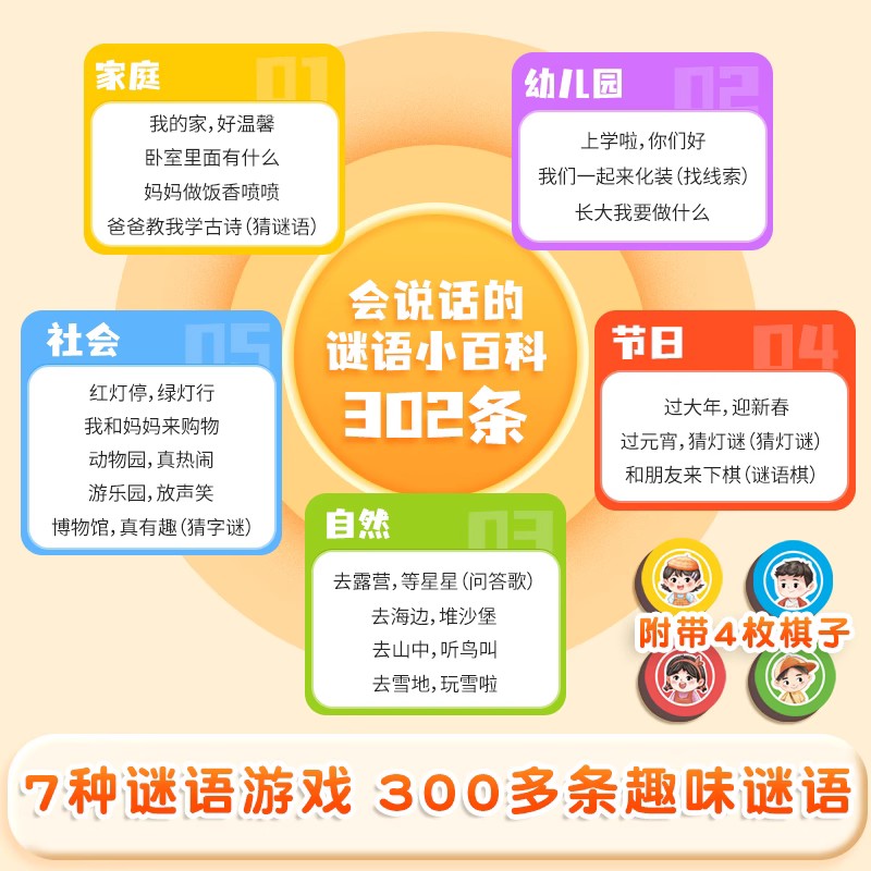 会说话的谜语小百科 [正版]会说话的谜语小百科早教有声书儿童手指点读发声书早教启蒙书有声读物幼儿婴儿触摸1-2-岁宝宝书高清大图