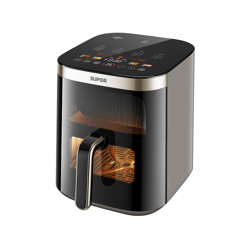 苏泊尔SUPOR 6.3升大容量铝合金不粘涂层空气炸锅KD63Y92触控操作高清大图