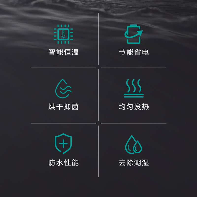 四季沐歌（MICOE）智能电热毛巾架家用浴巾架恒温毛巾烘干架卫生间浴室防潮烘干置物架烘干架高清大图