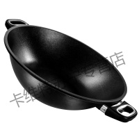 炒菜锅不粘锅平底家用无烟锅具32/36cm煤气灶专用家菱 36cm炒锅