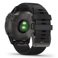 佳明(GARMIN)Fenix6 Pro蓝宝石镜面不锈钢镀膜灰色表圈黑色硅胶表带心率血氧音乐支付跑步身体电量GPS