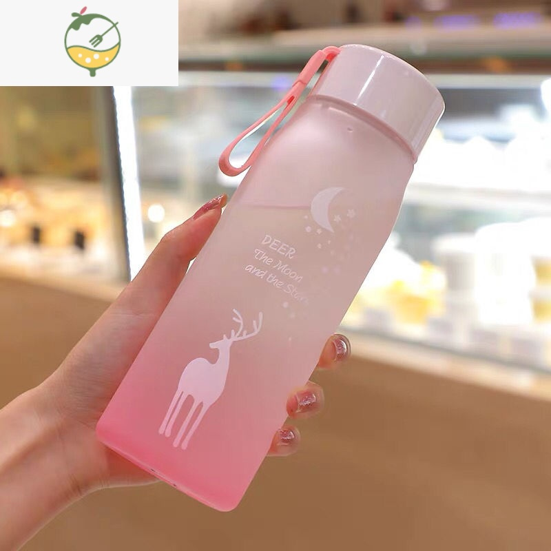 YICHENG杯子ins简约水杯磨砂防摔学生男女随手杯便携夏季创意个性水杯子