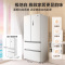 美的(Midea)19分钟急速净味508升变频一级能效法式四开门多门白色冰箱家用大容量智能BCD-508WTPZM(E)