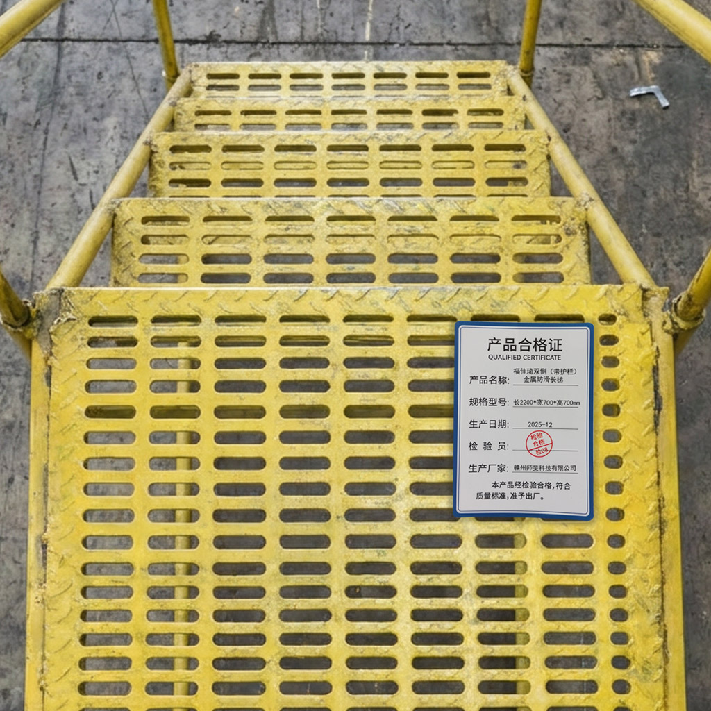 福佳琦 双侧(带护栏)金属防滑长梯 长2200*宽700*高700mm/架高清大图