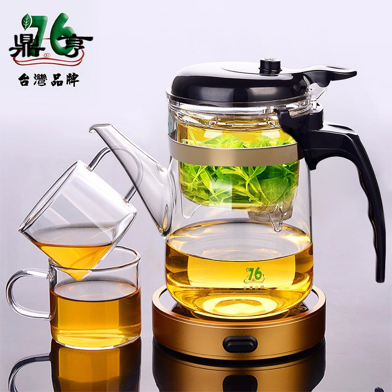 鼎亨台湾飘逸杯泡茶壶长嘴耐热玻璃过滤红茶泡茶器沏茶水壶家用茶