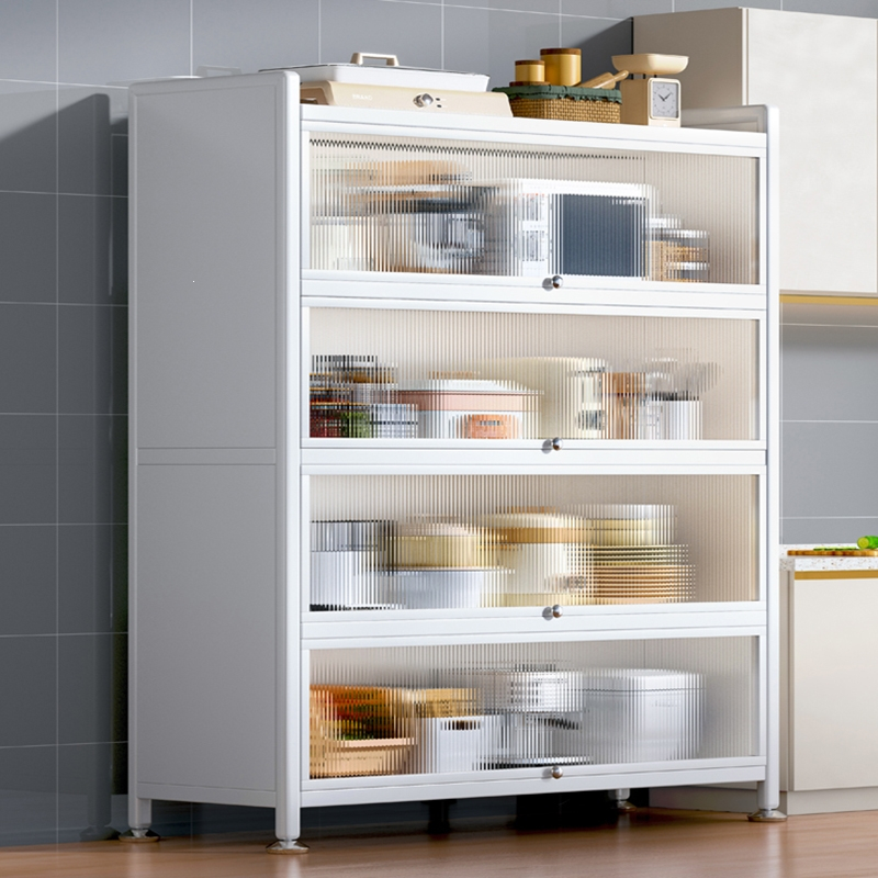 蜂贝fengbei厨房橱柜置物架落地多层碗柜餐边柜家用多功能储物柜靠墙