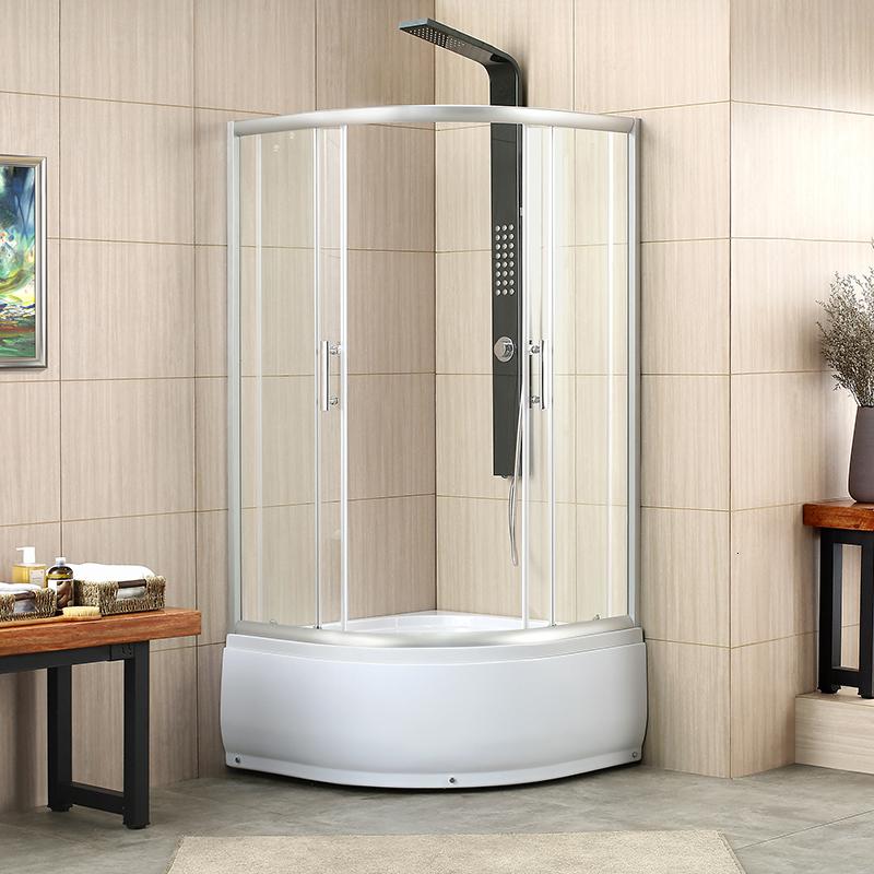 淋浴房家用卫生洗澡间隔断玻璃半圆整体沐浴室纳丽雅干湿分离