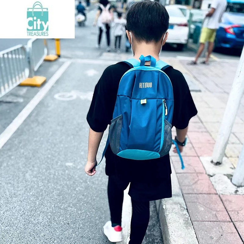 BANGDOU儿童背包女孩外出旅游超轻便旅行出游书包户外春游运动小双肩包男