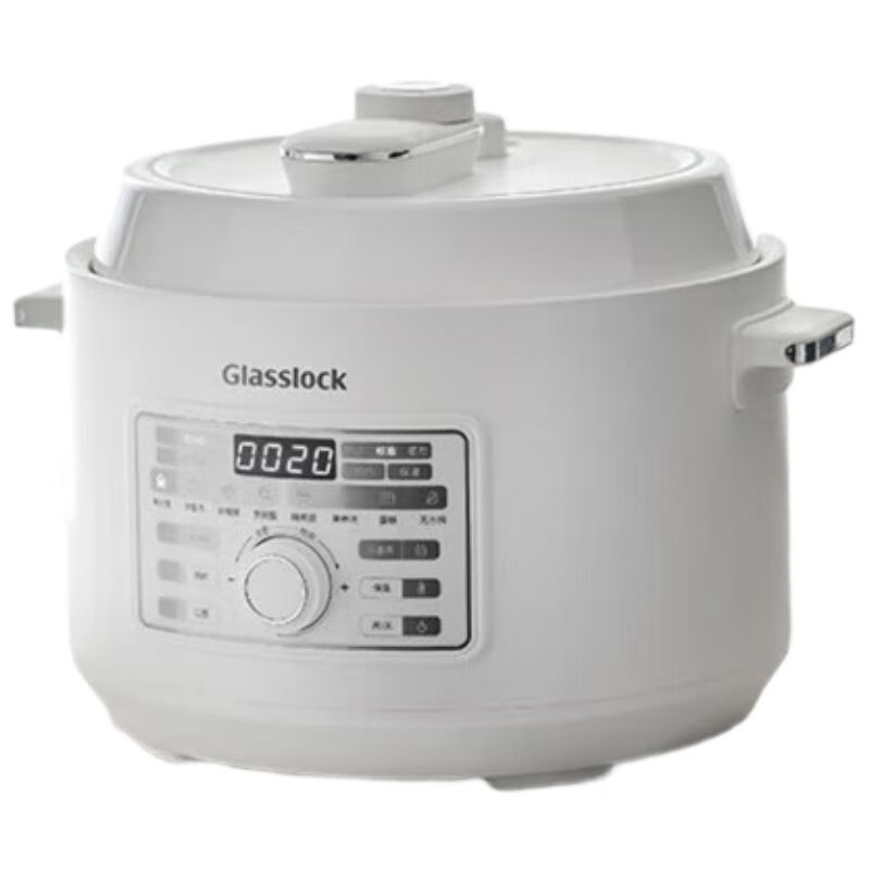 GLASSLOCK 盖朗 双胆电压力锅 304不锈钢内胆 电压220V 功率800W 3L GE-RC05WH 白 /台