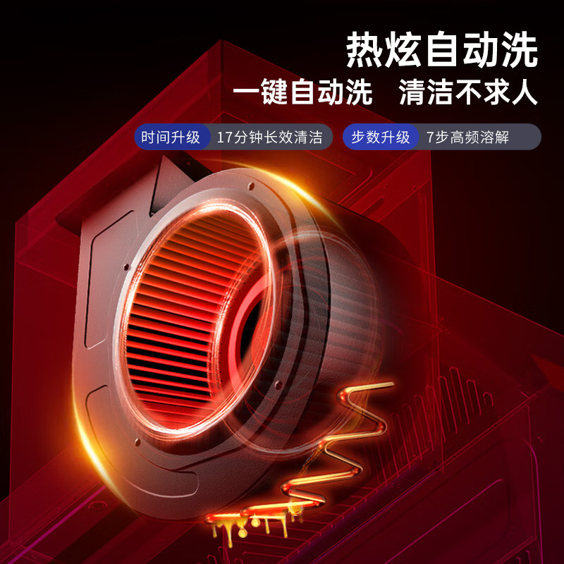 华帝百得(BEST) E636抽油烟机家用顶侧双吸挥手感应7字型24立方大吸力吸油机 自动清洗烟灶联动吸油烟机