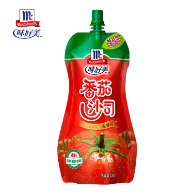 味好美（McCormicK） 调味酱/酱料番茄酱 番茄沙司挤挤装 330g 意大利面酱披萨酱
