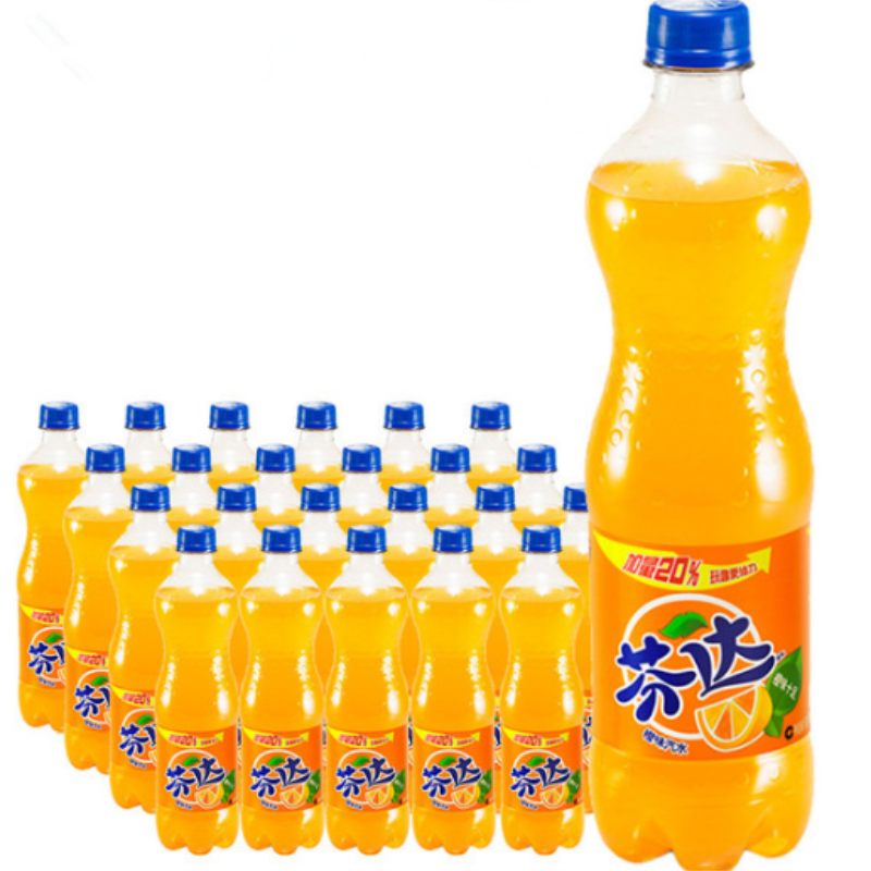 芬达 塑料瓶装 碳酸汽水饮料 整箱装 600ml*24