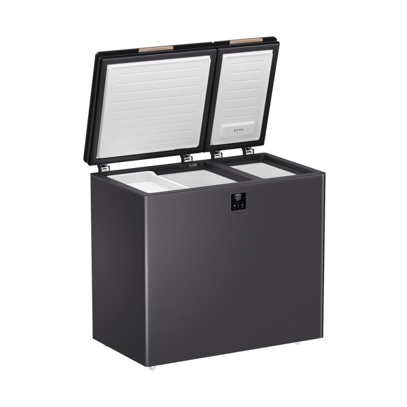 海尔haierfcd215ghxepg215升家用卧式冰柜冷柜小冰箱pcm内胆减霜80