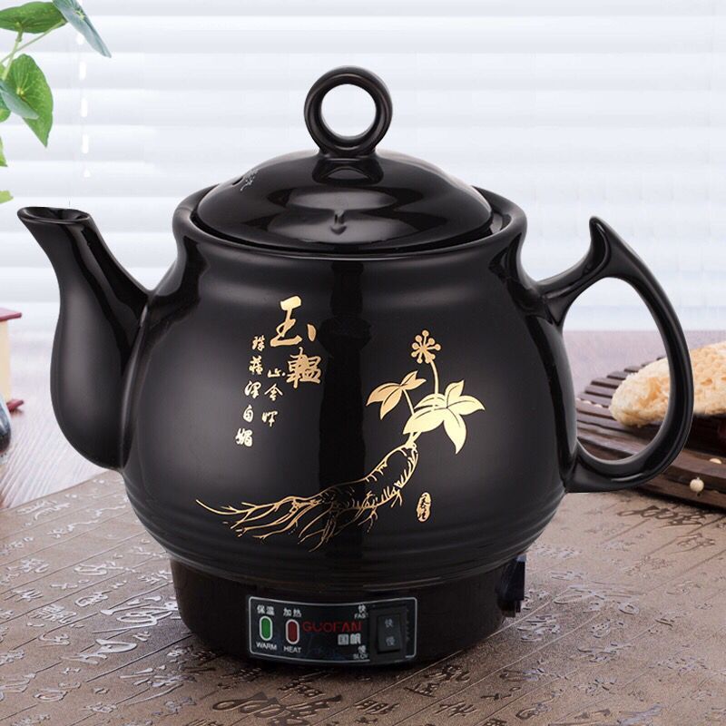 全自动煎药壶陶瓷中药壶养生壶电药壶煎中药罐煎药锅熬药罐电药煲4升