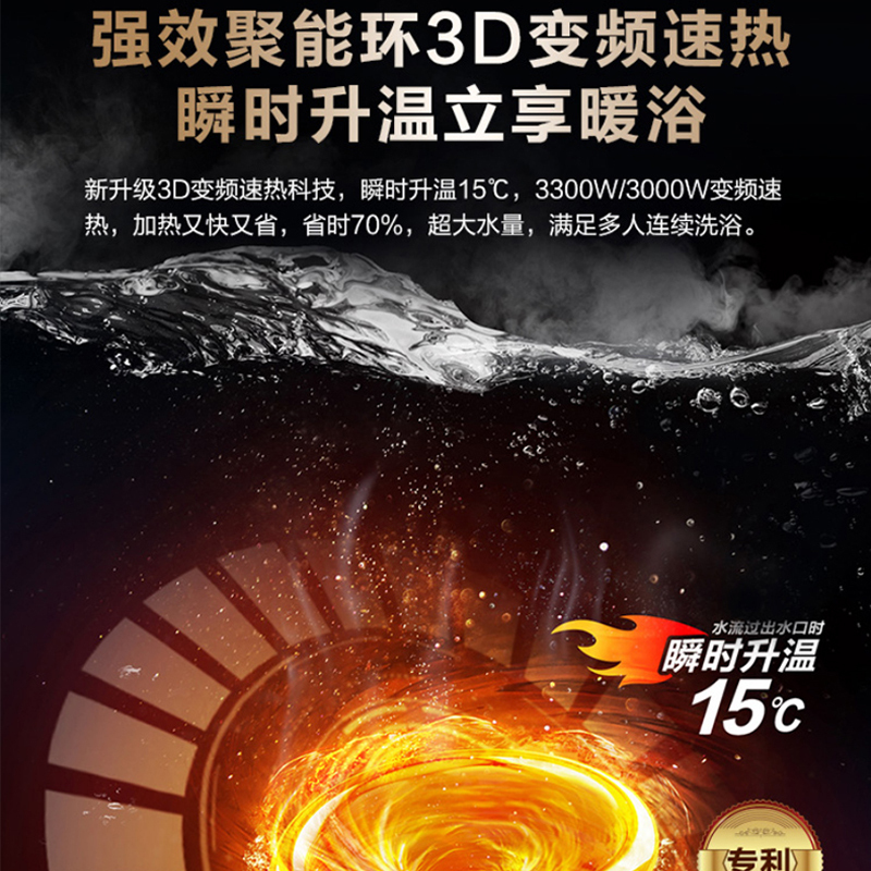 海尔电热水器60升3300W速热家用镁棒免更换3D速热一级能效7星级净水洗升级金刚无缝胆TY7