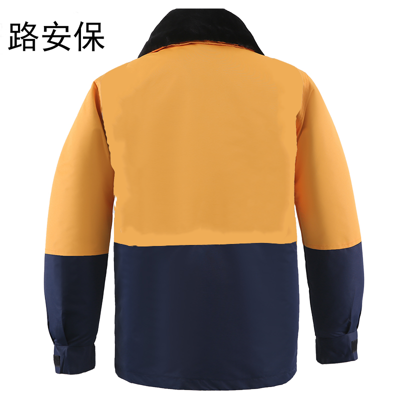 路安保皮短大衣羊剪绒皮毛一体内胆防寒防风件高清大图