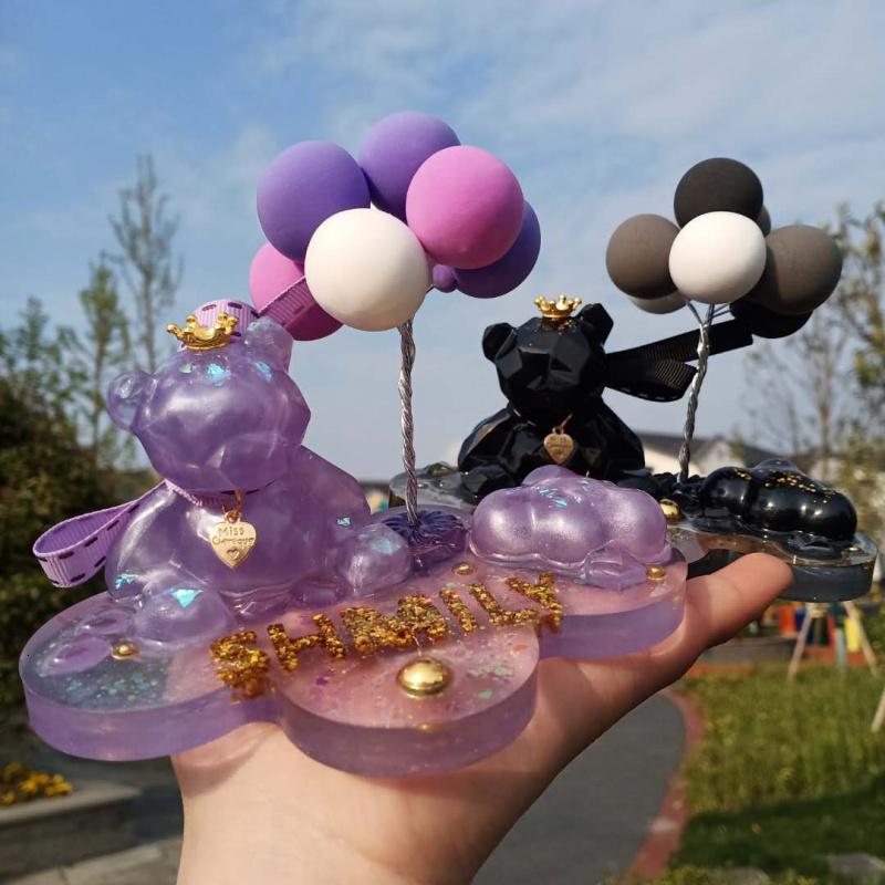 火豹帕顿熊滴胶手机支架网红熊摆台摆件抖音快手创意礼品桌面少女心