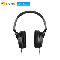 Edifier/漫步者 H841P手机笔记本电脑头戴式重低音乐3.5mm插孔有线耳机带麦便携耳麦 黑色