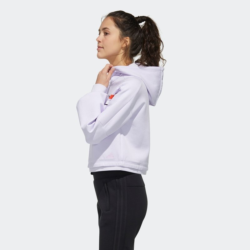 阿迪达斯（adidas）女士套头衫2020春休闲连帽运动卫衣FM9311