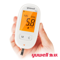 鱼跃(yuwell)血糖测试仪家用准确测血糖的仪器试纸医语音背光糖尿病血糖仪(赠200片试纸+200支采血针)